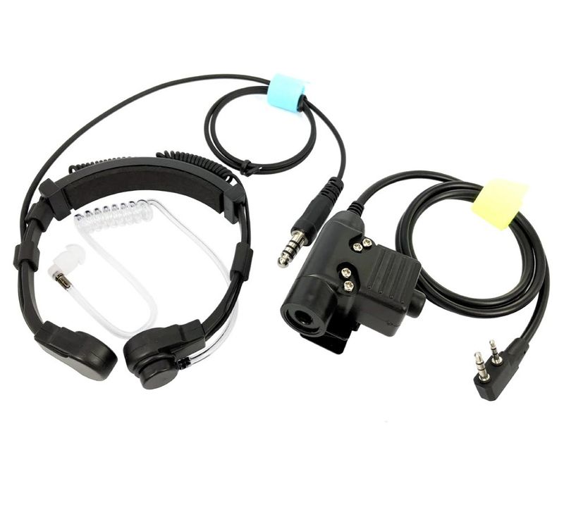 Quansheng / BaoFeng UV-5R vhf, øreplugg, strupemikrofon, PTT